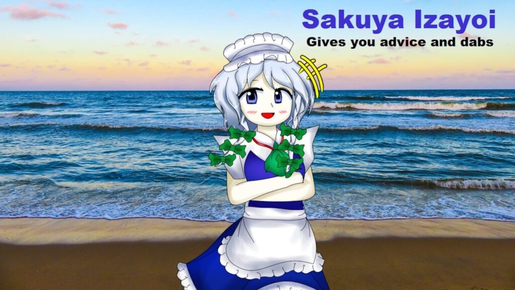 Sakuya Izayoi Gives You Advice And Dabs | Terapia e relaxamento na praia